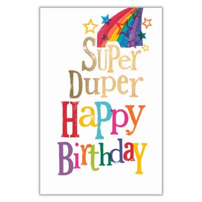 Oficjalna kartka okolicznościowa Brightside Super Duper Happy Birthday