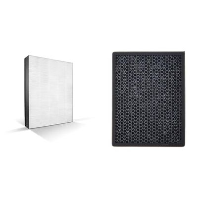 Philips Replacement True NanoProtect HEPA Filter FY2422/30 for Air Purifier White & FY2420 / 30 Active carbon filter (for Philips air purifier AC2889, AC2887, AC2882)