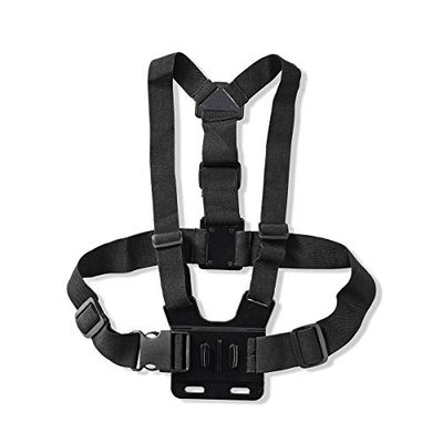 Nedis Cinghia toracica per action camera, nero