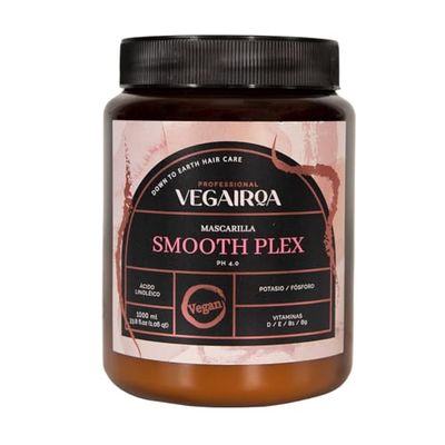 VEGAIROA - Smooth Plex Mask - Maschera perfetta dopo la lisciatura - Idratante e nutriente - Senza crespo - Vitamine e minerali- Vegan Professional Hairdressing- 1000ml