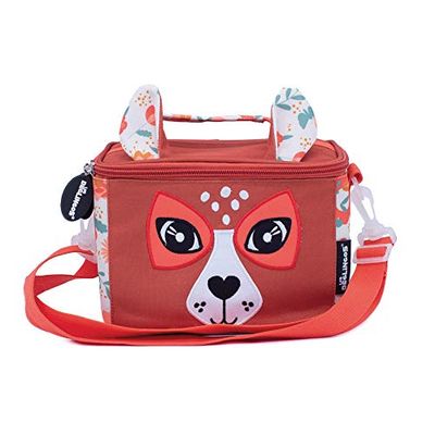 Les Déglingos Mélimélos la Biche - Pranzo per bambini, tracolla, picnic, snack, isolante, PEVA, poliestere riciclato, 1 pezzo, Mélimelos La Biche, Taglia unica, Moderno