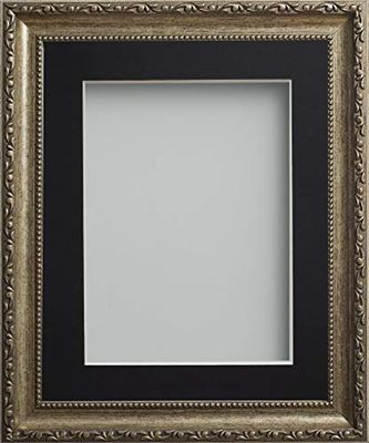 Frame Company Brompton Bronze 12x10 inch Frame With Black Mount for Image 6x4 inch *Choice of sizes* Fitted with Real Glass