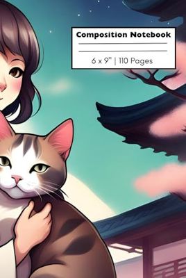 Cute Cat Composition Notebook for Kids, Teens, and Adults Volume | 110 pages, 6 x 9"