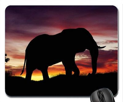 Restagraf African Elephant Computer Mousepad Mouse Pad Mat Pad Anti-Slip