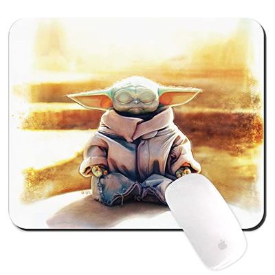 ERT GROUP Original y con Licencia Oficial de Star Wars, Alfombrilla de ratón Antideslizante, patrón de Baby Yoda 015, Alfombrilla de ratón de Ordenador 220 mm x 180 mm