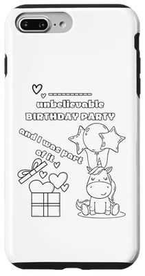 Compleanno ragazza favoloso unicorno compleanno Custodia per iPhone 7 Plus/8 Plus