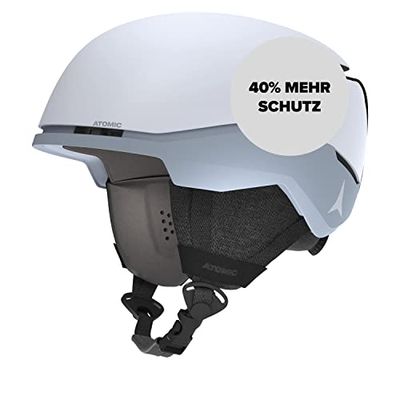 SALOMON ATOMIC FOUR AMID Skihelm - Lichtgrijs - Maat XS - Helm voor maximale veiligheid - Skihelmen met comfortabel 360° Fit System - Snowboardhelm met ventilatiesysteem - Hoofdomtrek 48-52 cm