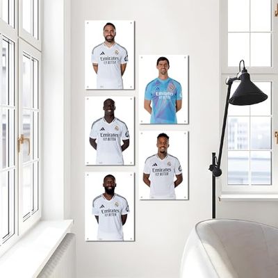 Licensierad dekor Real Madrid akryl väggkonst defensierad 5-60 cm (h) x 40 cm (b)