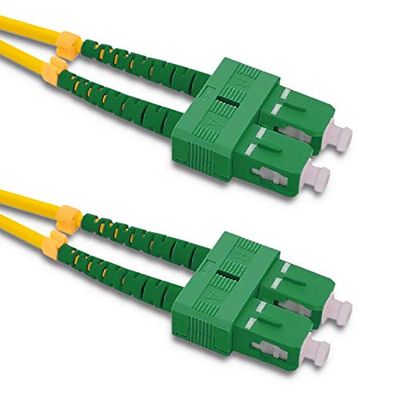 Qoltec Patchcord Fiber Optic SC/APC - SC/APC | Singlemode | 9/125 | G652D | Duplex | 1,5 m