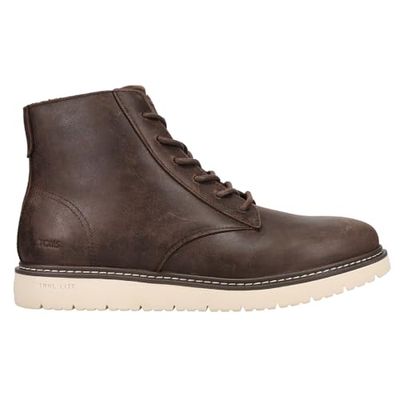 TOMS Men's Navi TRVL LITE Ranger Fashion Boot, Dark Brown Water Resistant Leather, 10 UK