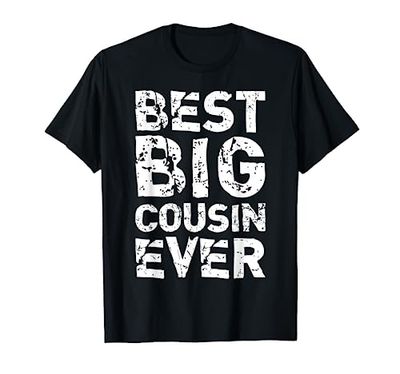 Best Big Cousin Ever Family Funny Cool Maglietta