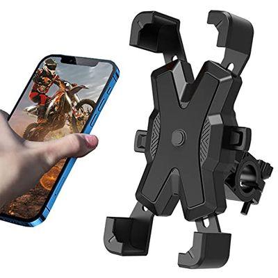 SKONYON Löstagbar Movil Cykelhållare, 360° Rotation Cykelhållare Kompatibel för 4.8-6.8 Tum Smartphones