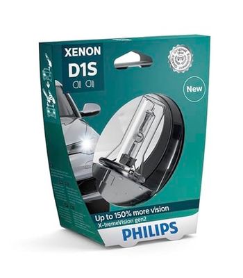 Philips 85415XV2S1 Faróis dianteiros de xenon com lâmpada X-tremeVision gen2 D1S, 1 unidade