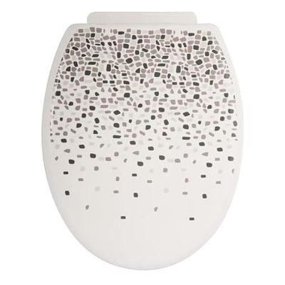 MSV Asiento W.C. 'Brest', Blanco con motivos geométricos