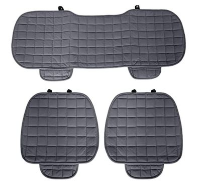 Auto Accessori Lupex - Housse de siège de Voiture Universelle 3 pièces, Protection de siège 2 Avant et 1 arrière, Gris, Protection Confort du Coussin intérieur de l'automobile