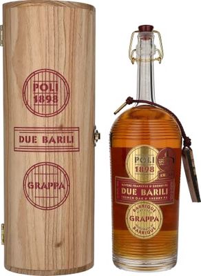 Poli, Grappa Due Barili in Tubo Legno - 700 ml