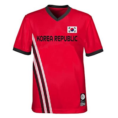 FIFA Camiseta Unisex Oficial de la Copa del Mundo de Fútbol para Mujer, Camiseta de Corea del Sur (Paquete de 1)