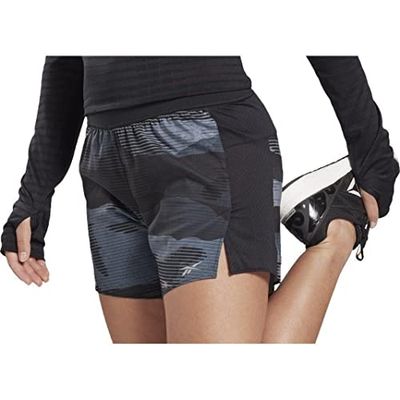 Reebok Re 5 in Short-AOP, Pantaloncini Corti Donna, Nero, XL