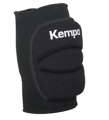 Kempa KNEE INDOOR SUPPORT PADDED, protetores de joelho para andebol, voleibol, etc., protetores de joelho para homens, mulheres, crianças, protetores, 1 par, preto