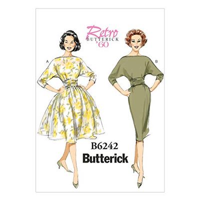 Butterick Patterns MCCALL 's Patterns 6242 E5 tamaños 14/16/18/20/22 para Vestidos