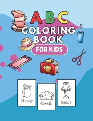 ABC Coloringbook for kids - Fun and education: Big bold images - Easy and simple to color