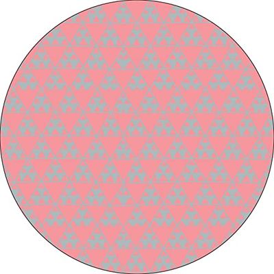 Bonateks, Alfombrilla Redonda Impresa Digital, Base Antideslizante, para Oficina y hogar, diámetro: 22 cm