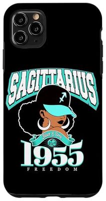 Sagittario 1955 Zodiac Queens Afro Astrologia Compleanno Custodia per iPhone 11 Pro Max