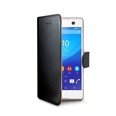 Celly WALLY575 klapetui voor Sony Xperia M5, zwart