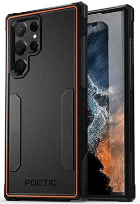 Poetic Neon-serie hoesje ontworpen voor Samsung Galaxy S22 Ultra 5G 6,8 inch, dubbellaags zwaar belastbaar, robuust, lichtgewicht slank schokbestendig beschermhoesje 2022 hoesje voor Galaxy S22 Ultra