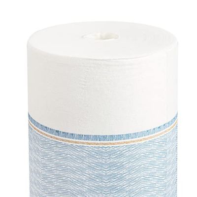 "Tête-À-Tête" Pré. 120Cm (20 Feu.) 'Like Linen - Azur' 70 G/M2 0,40X24 M Blanc/Bleu Spunlace