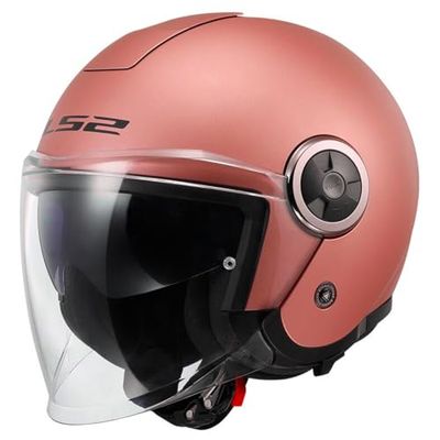 LS2, Casque Moto Jet Classy Solid Gold Pink, L