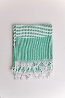 Questo Casa 100% katoen, Turkse handdoek, hamamhanddoek, ideaal voor sauna, spa, badkamer, yoga en strand, 97 x 170 cm