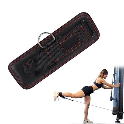 Endless Premium verstelbare enkelband met metalen gesp, zwart, metaal en neopreen, voor kabelmachine, gym, enkelmanchet, weerstandsbanden, kickbacks, glute workout en lagere lichaamsoefeningen
