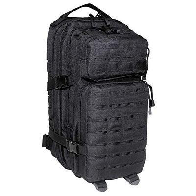 MFH US ryggsäckar Assault I Laser Daypack MOLLE, svart, L