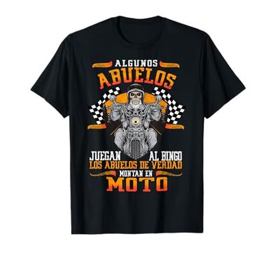 Hombre Camiseta de motociclismo para abuelos para hombre Camiseta