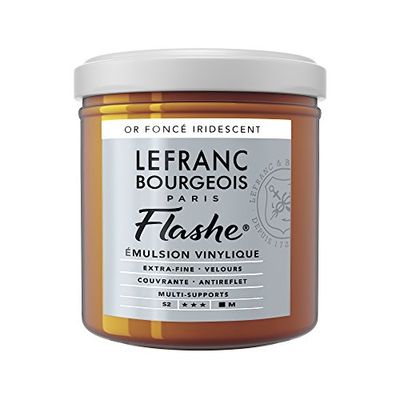 Lefranc Bourgeois Acrílico, ouro escuro, tubo de 125 ml, vinil farbe