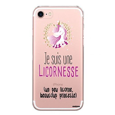 Evetane - Cover per iPhone 7/8/iPhone SE 2020, in silicone morbido, ultra resistente, sottile, con motivo alla moda