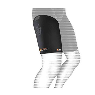 ShockDoctor Bandage voor volwassenen, dijbeen, zwart, XXL