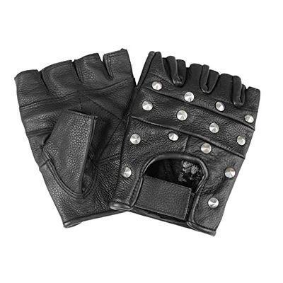 Mil-Tec Biker, ditali in pelle, con borchie