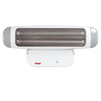 reer Foco de mesa para trocar fraldas FeelWell, aquecedor de parede, 2 níveis de aquecimento, temporizador, testado de acordo com os padrões médicos, 1 peça (1 pacote)