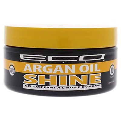 ECOCO Eco Shine Gel - Argan Oil - Conditions - Adds Brilliant Shine - Alcohol Free - Strengthens and Hydrates - Superior Hold - Revitalizes - Weightless - Contains Rare Oils - 236 ml/8 oz, 1 count