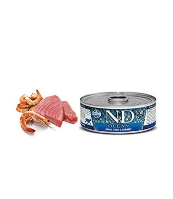 FARMINA ND CAT OCEAN ATUN GAMBA BOX 12X80GR (NDR)