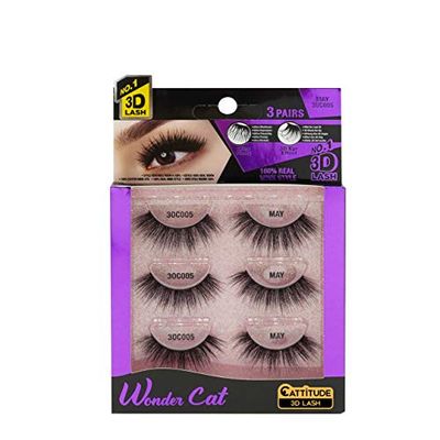 EBIN NEW YORK May Wonder Cat 3D Lashes - 3 Pack