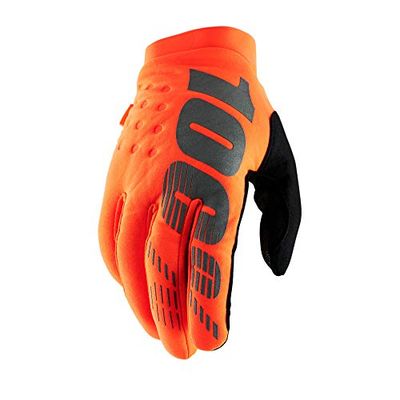 100% Heren BRISKER 100% Handschoen - Fluro OranjeZwart, XL