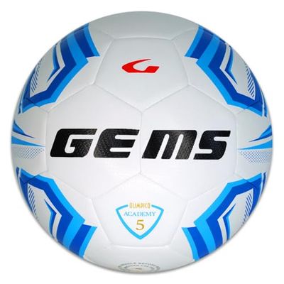 Gems UN07-0302 olympisk ACADEMY UNISEX Fritidsboll vit/ljusblå storlek 5