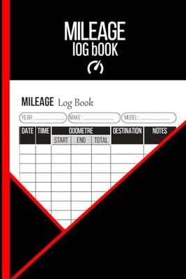 Mileage Log Book: Vehicle Journal for Business or Personal Taxes