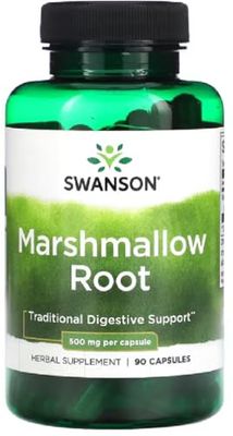 Swanson - Marshmallow Root, 500mg | Digestive and Respiratory Health - 90 Capsules
