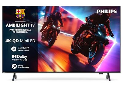 Philips Ambilight 'The Xtra' 55MLED920 Mini LED 4K Smart TV - Display 55’’ con processore P5 Perfect Picture Ultra HD, Titan OS, Dolby Vision e Dolby Atmos Sound