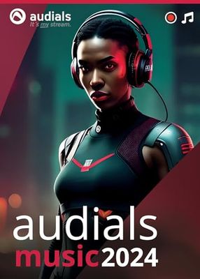 Audials Music 2024 - Encuentra, graba y convierte música y audiolibros de servicios de streaming | 1 Dispositivo | 1 Usuario | Código de activación PC enviado por email