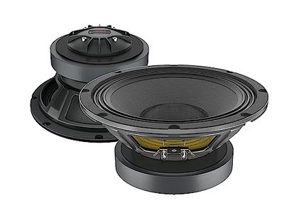 LAVOCE CSF082.00K 8" Coaxial Speaker, Ferrite, Steel Basked